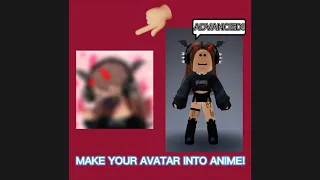 How to make your ROBLOX AVATAR into ANIME 🌟 ✨  [  Easy ! ]  ON MOBILE! 📱 [ No nudkay ]