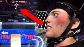 Went for the biggest trick of my life.. and crashed! (Nitro Circus Live)