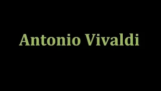 Vivaldi Nulla in mundo pax sincera RV 630 (1735)