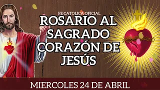 ✅ROSARIO AL SAGRADO CORAZÓN DE JESÚS INMACULADO CORAZÓN DE MARÍA Miercoles 24 DE ABRIL de 2024