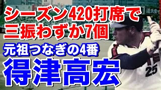 【得津高宏 ロッテ】3塁打2本打ってのサイクルヒットは史上初！1974中日との日本シリーズ第2戦8回の逆転打は圧巻！三振が少なく78年176打席連続無三振はNPB歴代5位75年繋ぎの4番で77試合先発