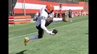 Odell Beckham Jr. one-handed trick catch | Cleveland Browns