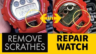 How To Repair / Remove Blemishes on G-Shock Scratched Watches - Easy Fast Inexpensive Method - DIY