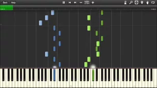 UNDERTALE - Fallen Down - Piano tutorial (Synthesia)