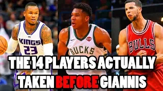 The 14 Players That Were Actually Taken BEFORE Giannis In The 2013 NBA Draft!