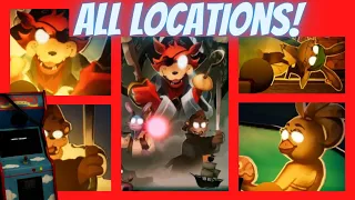 How To Find The secret Balloon Boy Minigame // All Pirate Cutout Locations || FNaF Security Breach