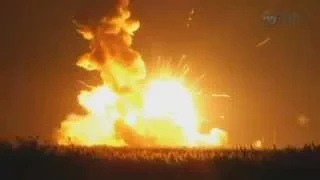 Antares rocket explodes on launch