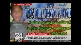 24 Oras: Sundalong naipit sa bakbakan, ipinabomba raw ang kanyang posisyon