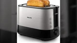 Bester Toaster Philips HD2637/90 Toaster (7 Stufen, Brötchenaufsatz, Stopp-Taste, 1000 W)   Test