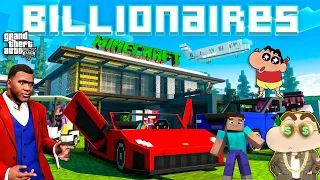 SHINCHAN and FRANKLIN BUYING 40,000,000,000$ BILLIONAIRE MINECRAFT CITY IN GTA 5 | SumitOP