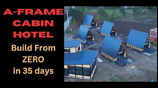 A Frame Cabin Hotel Build From Scratch