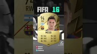 LEO MESSI EVOLUTION IN FIFA🔥🥺 #football #fifa #fifa22 #fyp