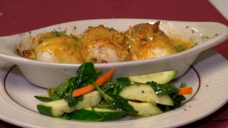 Seafood Stuffed Baked Dover Sole