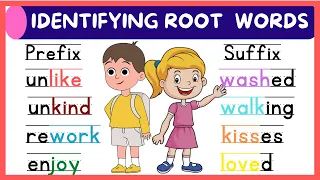 IDENTIFYING ROOT WORDS / English Lessons for Children / / Improve  Reading & Vocabulary Skills