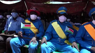 The welcoming ceremony of Hon. Denay Jack Chagor, Governor of Jonglei State.