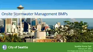 SDCI Onsite Stormwater Management Presentation