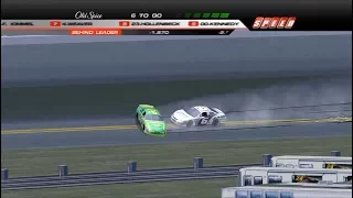 2009 Lucas Oil Slick Mist 200 Patrick Sheltra Crash | NR2003 Reenactment