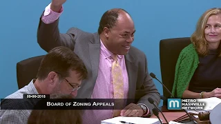 09/06/18 Zoning Appeals Board Meeting