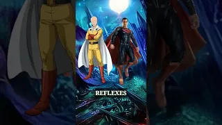 Saitama vs superman battle #shorts #saitama #superman