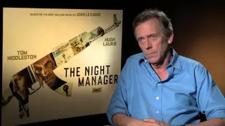 Hugh Laurie dishes villainous role in AMC limited series "The Night Manager"