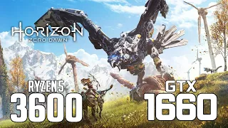 Horizon Zero Dawn on Ryzen 5 3600 + GTX 1660 1080p, 1440p benchmarks!