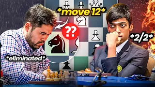 Praggnanandhaa ELIMINATES Hikaru Nakamura From 2023 FIDE World Cup