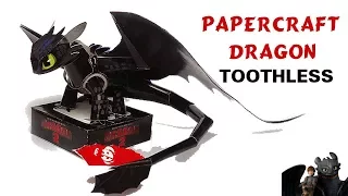 How To Make Papercraft Toothless-Night Fury (How to Train Your Dragon 2) For Kids From papercraft 99