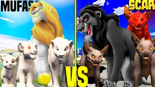 Growing Smallest WHITE LION Family into Biggest WHITE LION Family in GTA 5! SIMBA THE LION KING