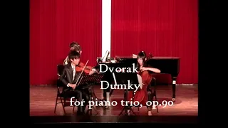 Dvorak   Dumky for piano trio, op 90