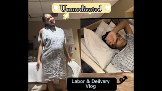 LABOR & DELIVERY VLOG//Unmedicated/Epidural?//Raw & Real