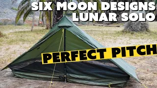 Six Moon Designs LUNAR SOLO Setup | How To Get The PERFECT Pitch | Easiest Pitching Method | 4K