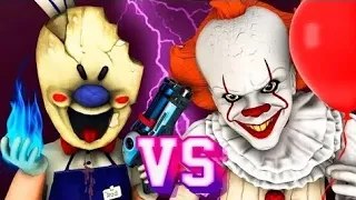 Мороженщик vs Пеннивайз - Фильм (Все Серии Ice Scream 3 Оно 2 Танцующий Клоун Хоррор 3D Анимация)