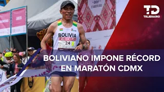 Héctor Garibay, atleta boliviano, gana y rompe récord histórico en Maratón CdMx