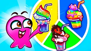 Rainbow Milkshake Song 🍭🥛 | Compilation of funny songs for children