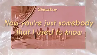 Gotye- Somebody that I used to know (ft. Kimbra) 1988 lyrics