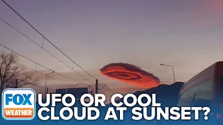 UFO-Shaped Cloud Forms In Turkey