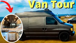 VAN TOUR | Ford Econoline  Conversion with ZERO experience