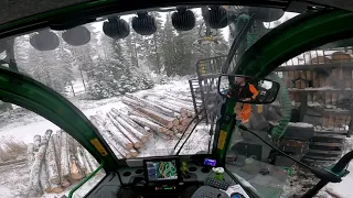 First snow ride for John Deere 1210G iBC