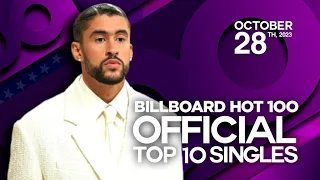 Official Top 10 Singles | Billboard Hot 100 | October 28th, 2023