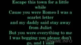 taylor swift - love story lyrics flv