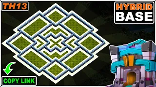 NEW BEST! Town Hall 13 (TH13) Hybrid Base 2023 COPY LINK - Clash of Clans