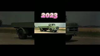 The Evolution of Mercedes Benz Truck in 1959-2023 #shorts #youtubevideo