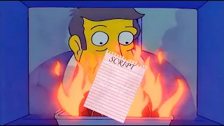 Steamed Hams but Skinner accidentally burned his script...