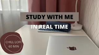 STUDY WITH ME | 1 hour (with music) | real time | УЧИСЬ СО МНОЙ в реальном времени