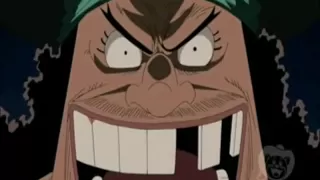 Luffy punches blackbeard