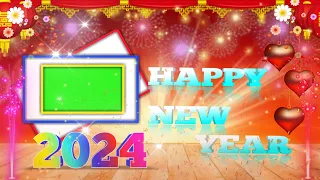 2024 Green Screen Video | Happy New Year Green Screen Video | 2024 Happy New Year