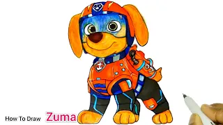 Watch Paw Patrol Movie 2021| Zuma Pup | How To Draw Zuma From Paw Patrol Movie