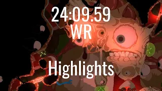 Struggling Cave% World Record Highlights | 24:09.59