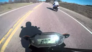 High speed race between Honda Grom and CBR 125R