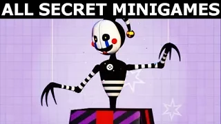 FNAF 6 - All Secret Minigames (Freddy Fazbear's Pizzeria Simulator) (No Commentary Gameplay)
